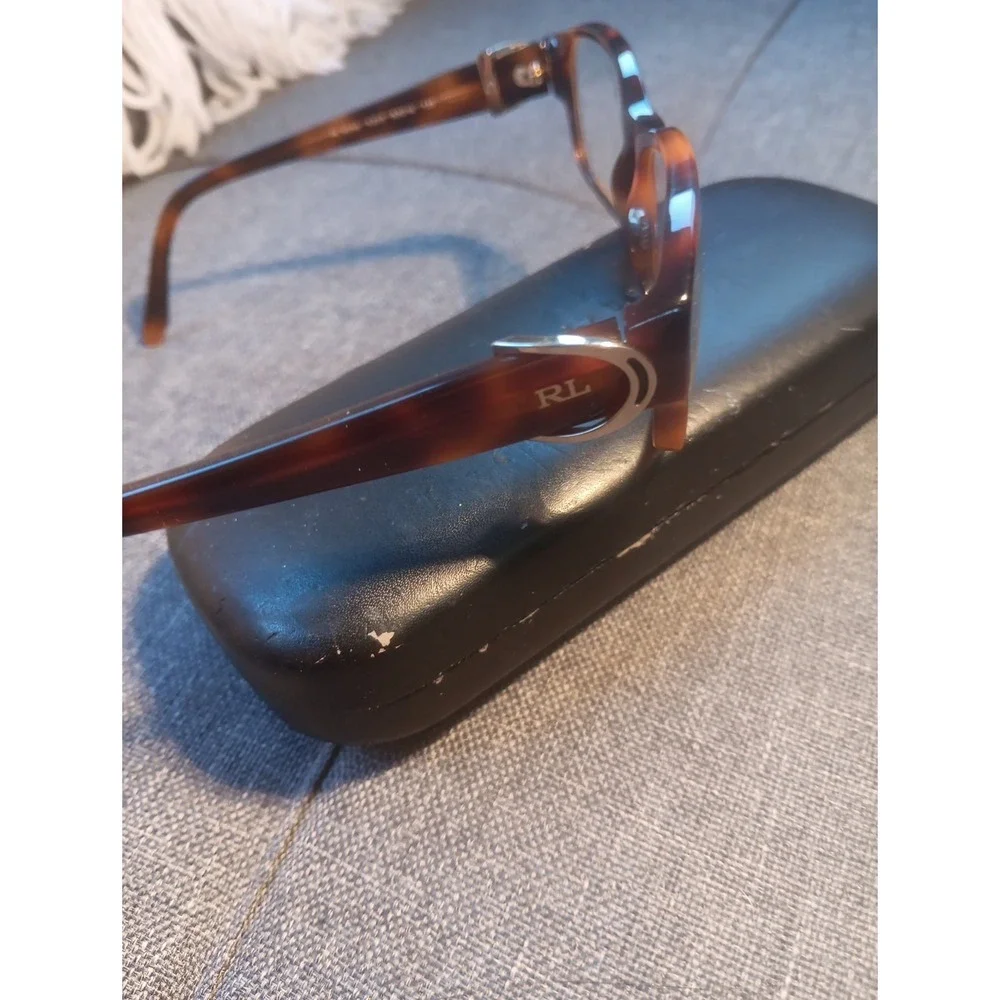 90's Y2k Ralph Lauren Women's Tortoise‎ Shell Eyeglass Frames Only With Case